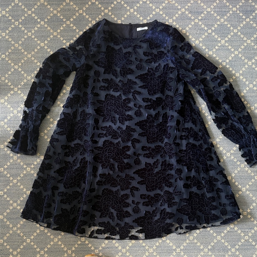 Mayoral Navy Floral Kids Dress